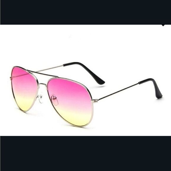 Pink UNISEX LUXURY AVIATOR SINGAPORE SUNGLASSES main image 6